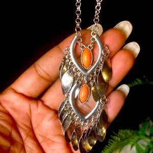 NWT! Gorgeous Southwestern Orange Gran N Go Necklace Set!